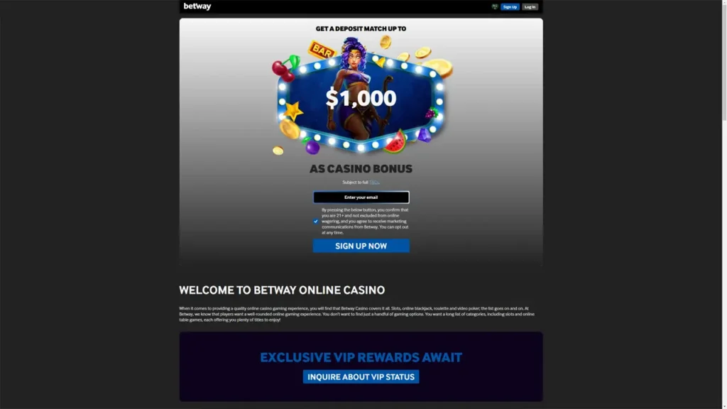 Betway Casino сайт